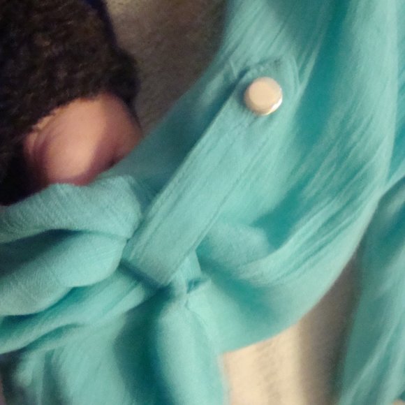 Teal button-up - Picture 3 of 7